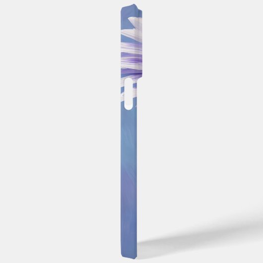 Mauve Paarse Daisy Oil Painting Monogrammed Case-Mate iPhone Case (Achterkant / Rechts)