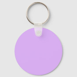Mauve Paarse E0B0FF kleur - Optie om naam toe te v Sleutelhanger