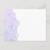 Mauve Paarse elke speciale gelegenheid partij uit  Briefkaart (Achterkant)