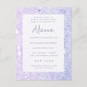 Mauve Paarse elke speciale gelegenheid partij uit  Briefkaart (Voorkant)