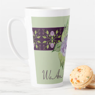 Mauve Paarse en Groen Latte Mok