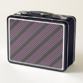 Mauve paarse en houtskool vijf strepen patroon (Achterkant)