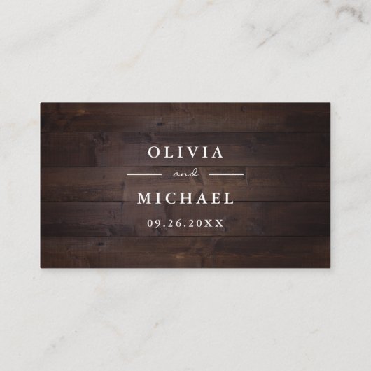 Mauve paarse floral rustic website Tussenkaart Plaatskaartje (Achterkant)