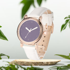 Mauve Paarse initiaal monogram eWatch Horloge