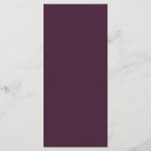 Mauve Paarse Lavendel Violet Bloemen Menu | (Achterkant)