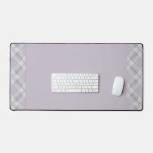 Mauve Paarse met geruite zijbalk ontwerp Bureaumat (Keyboard & Muis)