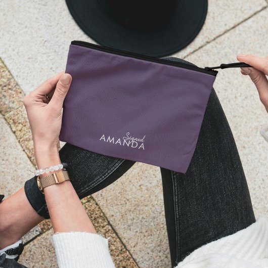 Mauve Paarse Minimale Neutrale Maid van Eer Etui