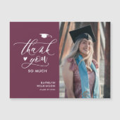 Mauve Paarse minimalistische foto-Afstuderen Harte (Voorkant)