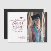 Mauve Paarse minimalistische foto-Afstuderen Harte (Voorkant / Achterkant)