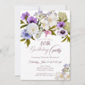 Mauve Paarse Oma's Tuin 80e Kaart (Voorkant)