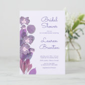 Mauve paarse periwinkle Vrijgezellenfeest Kaart (Staand voorkant)