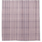 Mauve Paarse roze speldenpatroon Douchegordijn (Voorkant)