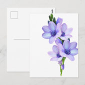 Mauve Paarse ventilator Briefkaart (Voorkant / Achterkant)