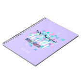 Mauve Pastel Colors 100th Birthday Party GuestBook Notitieboek (Linkerzijde)
