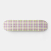 Mauve & Pastels Plaid Skateboard (Horizontaal)