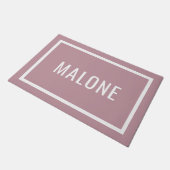 Mauve Personalized Familienaam Doormat Deurmat (Schuin)