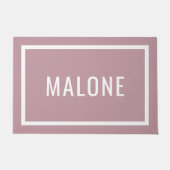 Mauve Personalized Familienaam Doormat Deurmat (Voorkant)