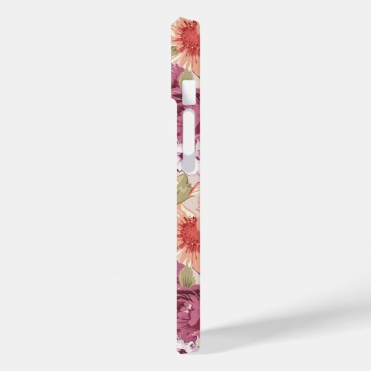 Mauve perzik Paarse bloemblaadje Case-Mate iPhone Case (Achterkant / Links)