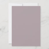 Mauve Perzik Ranunculus Eucalyptus Bruiloft Kaart (Achterkant)