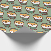 Mauve perzikkaketoes cadeaupapier (Hoek)