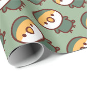 Mauve perzikkaketoes cadeaupapier (Rol Hoek)
