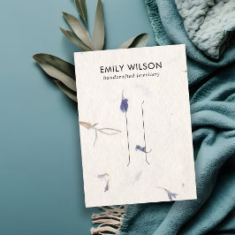 MAUVE PETAL HANDGEMAAKTE PAPIEREN HAARCLIP DISPLAY VISITEKAARTJE