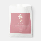 Mauve Pink Balloons, Cute Teddy Bear Bedankzakje (Voorkant)