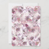 Mauve Pink Country Floral Baby shower Uitnodiging (Achterkant)
