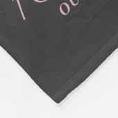 Mauve Pink Elegant Floral Baby Meisje Geboorte Sta Fleece Deken (Hoek)