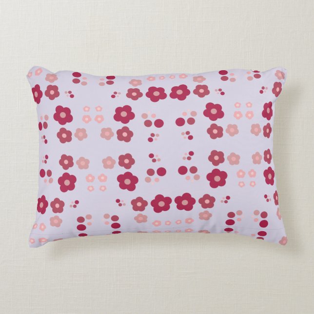 Mauve Pink en Raspberry Accent Kussen (Voorkant)