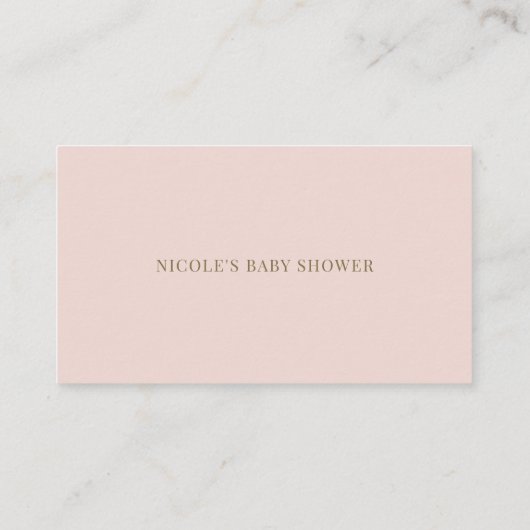 Mauve Pink Floral Baby shower Book Request Kaart Plaatskaartje (Achterkant)