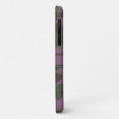 Mauve Pink | Groene Camo Dark Monogram Case-Mate iPhone Case (Achterkant/links)
