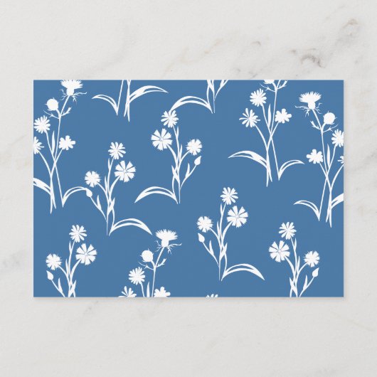  Mauve Pink Navy Blue RSVP-kaart Advieskaart (Achterkant)