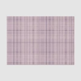 Mauve Pink Paars Tartan Patroon Afdrukken Tissuepapier