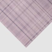Mauve Pink Paars Tartan Patroon Afdrukken Tissuepapier (Detail)