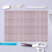 Mauve Pink Paars Tartan Patroon Afdrukken Tissuepapier (Craft)