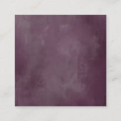 Mauve Pink Rose Bloemen en Paarse Bruiloft Website Informatiekaartje (Achterkant)