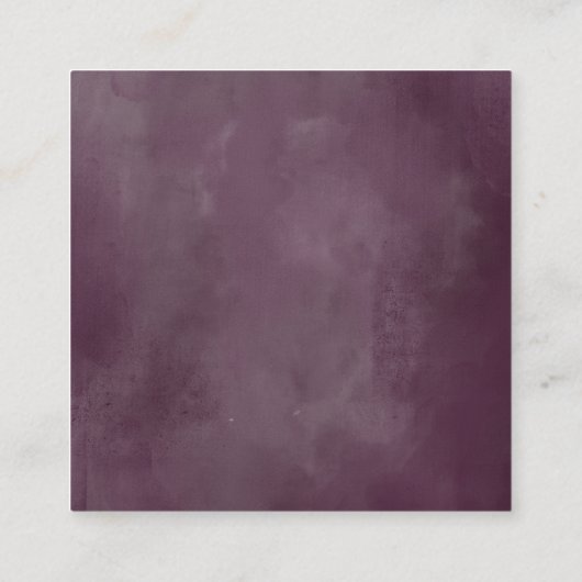 Mauve Pink Rose Bloemen en Paarse Bruiloft Website Informatiekaartje (Achterkant)