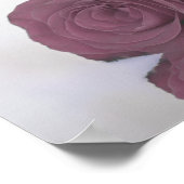 Mauve Pink Rose Elegant Unplugged Wedding Ceremony Poster (Hoek)