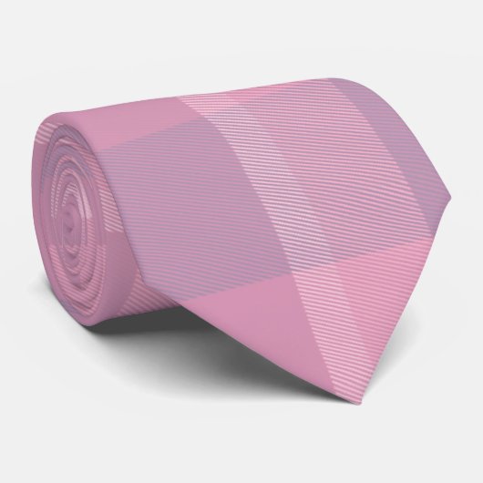 Mauve Pset Patroon Stropdas (Opgerold)