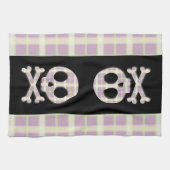 Mauve Pset Skull Theedoek (Horizontaal)