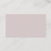 Mauve QR Code Minimalist Professional Visitekaartje (Achterkant)