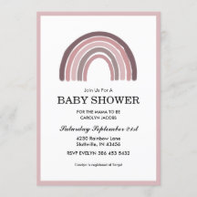 Mauve Rainbow Baby Girl Baby shower