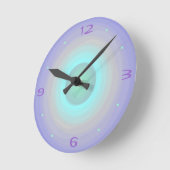 Mauve Rainbow Pastel > Patterned Clock Ronde Klok (Hoek)