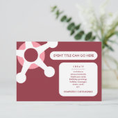 mauve retro jax kaart (Staand voorkant)