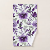 Mauve Rich Paars Trendy Mint Bad Handdoek (Handdoek)