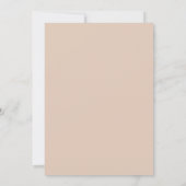 Mauve Roos Bloeiende Bruiloft Kaart (Achterkant)