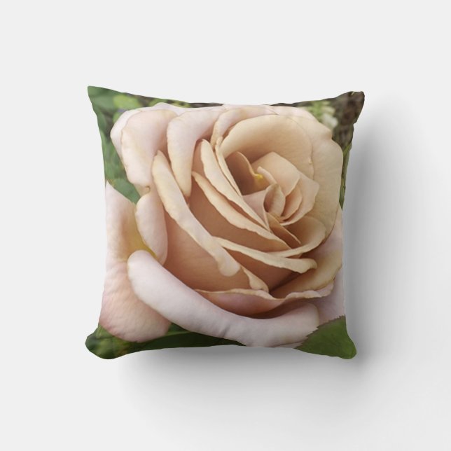 Mauve Roos Kussen (Voorkant)