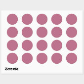 Mauve Round Sticker (Vel)