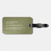 Mauve Roze Appel Groen Classy Eenvoudig Plakt Patr Bagagelabel (Achterkant horizontaal)